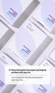 Isntree Onion Fresh Light Sun Stick SPF50+ PA++++ 22g - recycled tea paper packaging