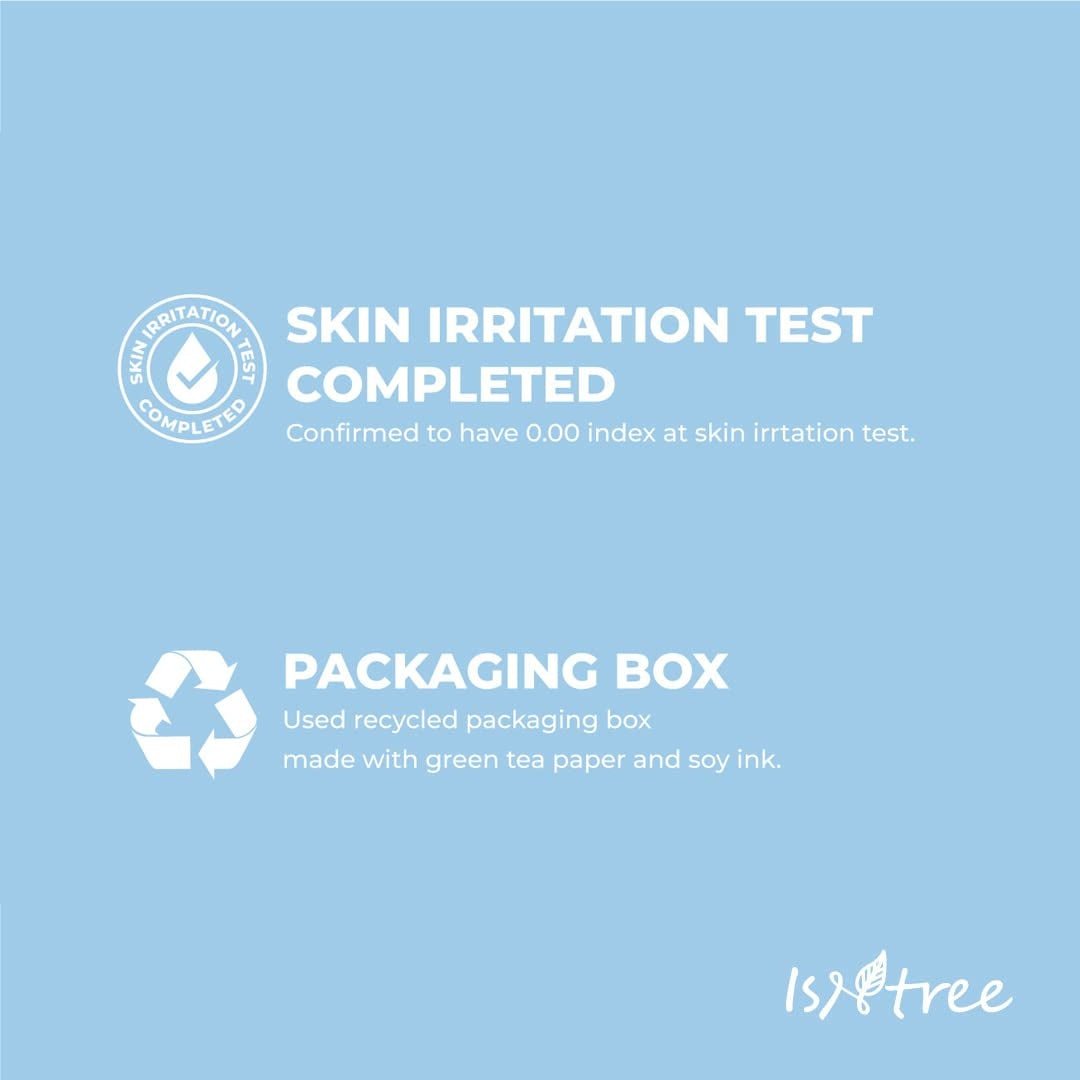 Isntree Hyaluronic Acid Low-pH Cleansing Foam 150mL: skin test and packaging