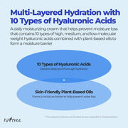 Isntree Hyaluronic Acid Moist Cream 100mL: hyaluronic acid and oils