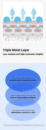Isntree Hyaluronic Acid Moist Cream 100mL: hyaluronic acid molecular sizes