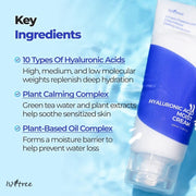 Isntree Hyaluronic Acid Moist Cream 100mL: key ingredients
