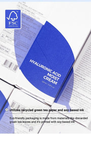 Isntree Hyaluronic Acid Moist Cream 100mL: recycled paper packaging
