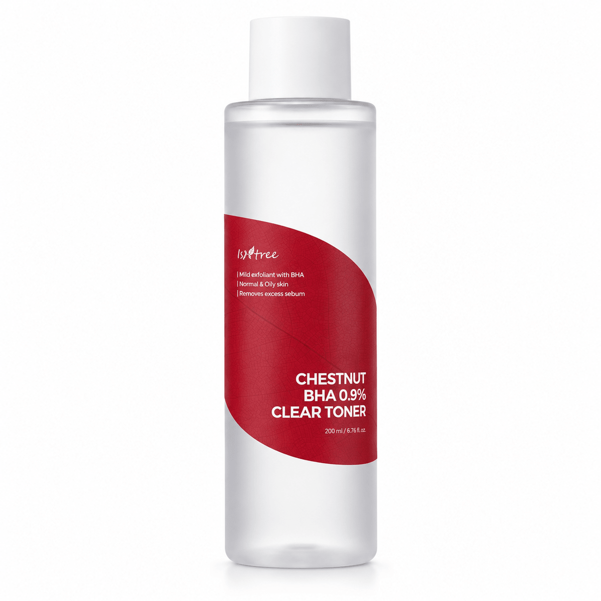 Isntree Chestnut BHA 0.9% Clear Toner 200mL on a white background