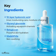 Isntree Ultra-Low Molecular Hyaluronic Acid Serum 50mL: supporting ingredients