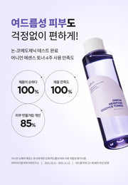 Isntree Onion Newpair Essence Toner 200ml: Four-week acne-prone skin satisfaction with study details (Korean brand information)