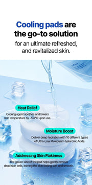 Isntree Ultra-Low Molecular Hyaluronic Acid Zinc Cooling Pad 60 Pads: cooling moisture and texture benefits
