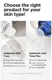 Isntree Hyaluronic Acid Toner 400mL: toner versus toner plus