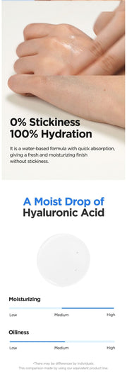 Isntree Hyaluronic Acid Toner 400mL: watery texture and finish