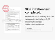 Isntree Hyaluronic Acid Watery Sun Gel SPF50+ PA++++ 50mL - skin irritation evaluation