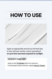 Isntree Hyaluronic Acid Fresh Sun Serum SPF50+ PA++++ 50mL - application instructions