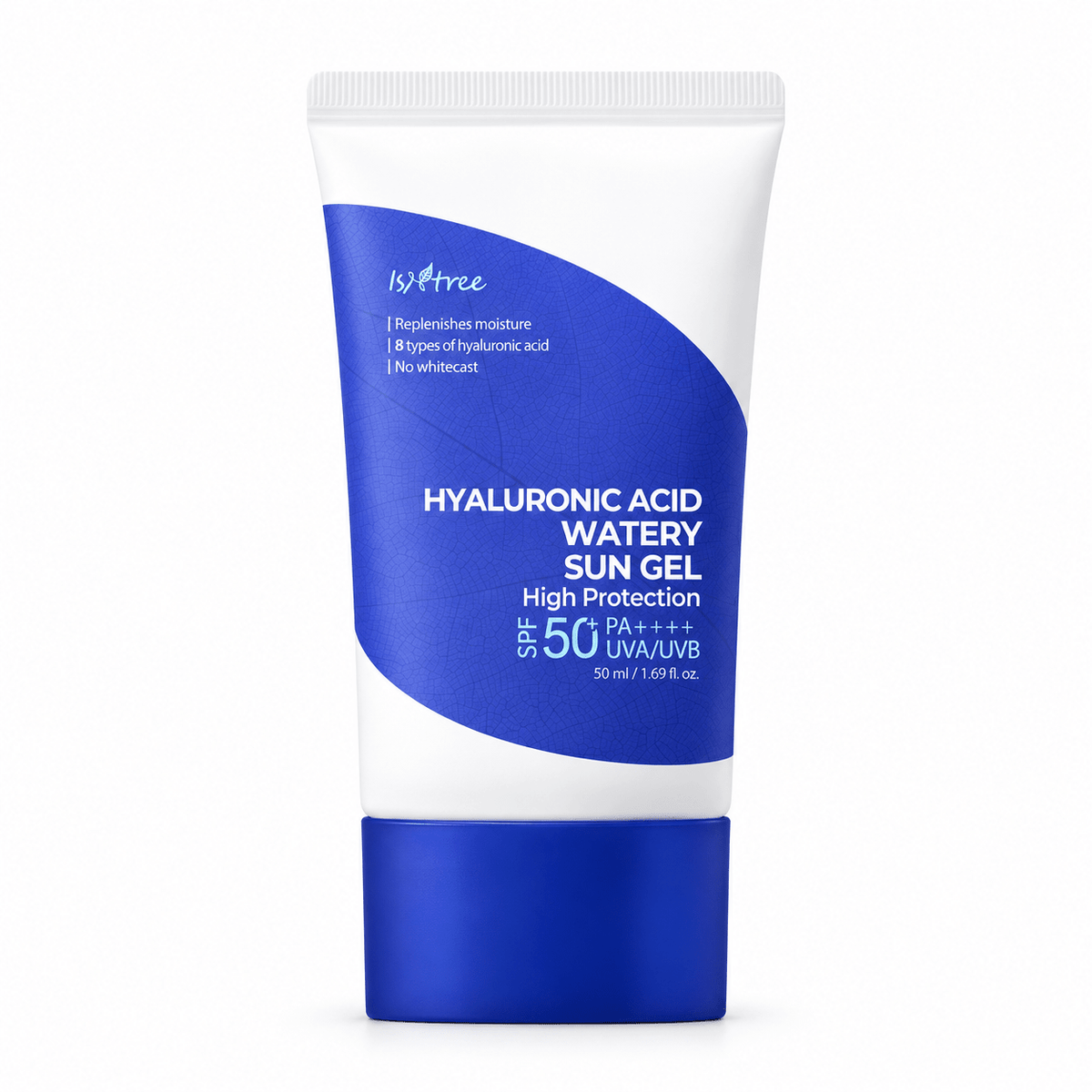 Isntree Hyaluronic Acid Watery Sun Gel SPF50+ PA++++ 50mL - generated studio product image on a white background