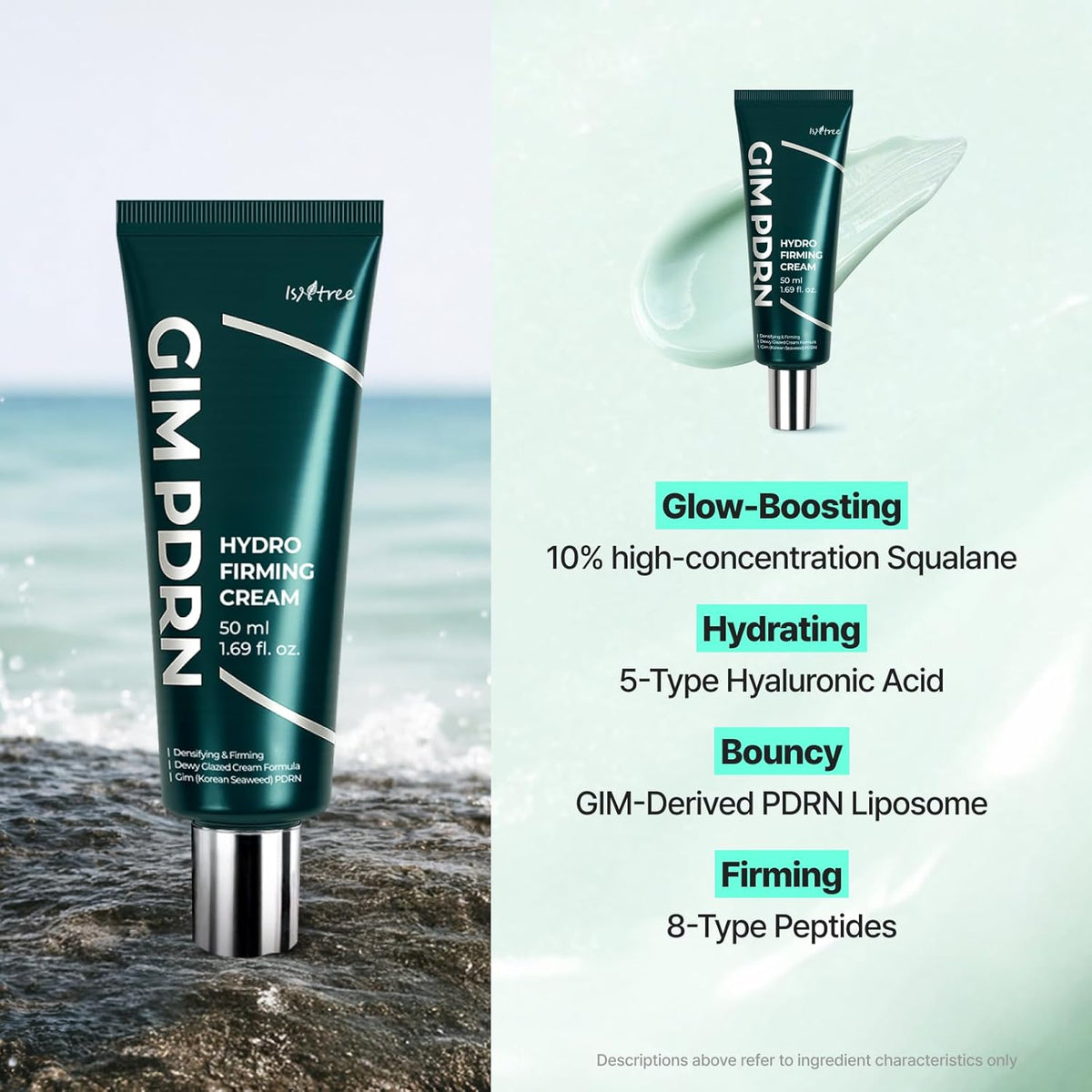 Isntree GIM PDRN Hydro Firming Cream 50mL ingredient complex information