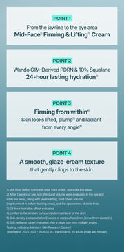 Isntree GIM PDRN Hydro Firming Cream: Firming and hydration evaluation scope, duration and study details