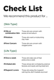 Isntree Mugwort Calming Clay Mask 200mL – Recommended skin needs