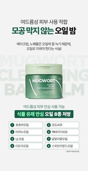 Isntree Mugwort Calming Deep Cleansing Balm 100mL – Eight cleansing oils and non-comedogenic context (Korean brand information)