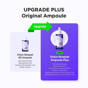 Isntree Onion Newpair Ampoule Plus 50mL: Plus formula compared with original B5 Ampoule
