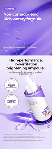 Isntree Onion Newpair Ampoule Plus: Non-comedogenic texture and sensitive-skin test details