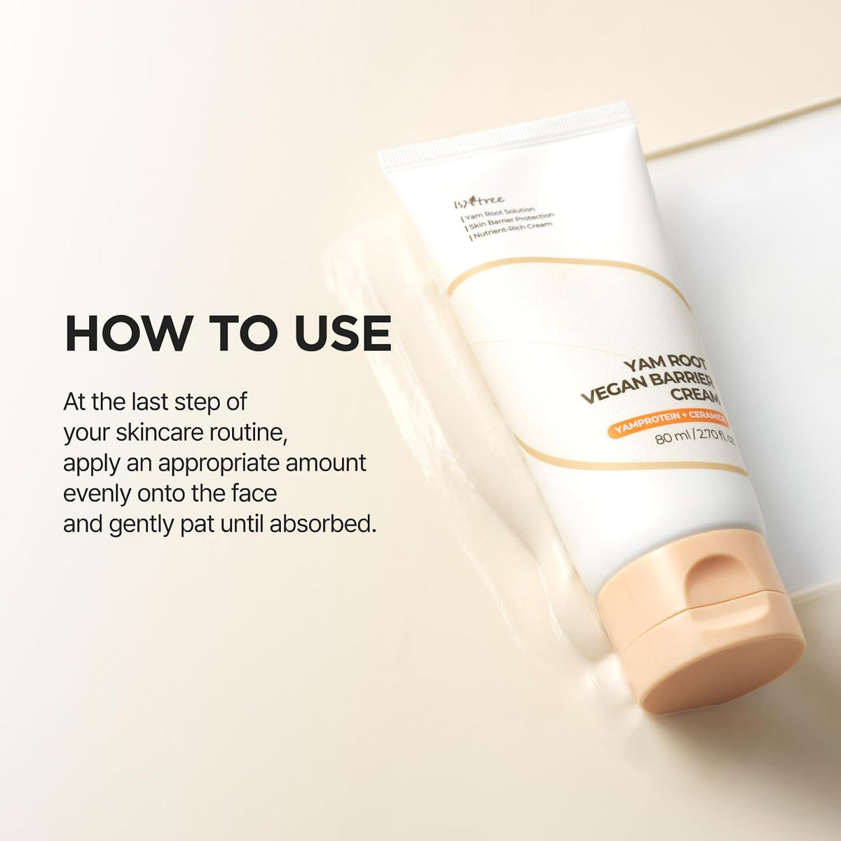 Isntree Yam Root Vegan Barrier Cream 80mL – How to use