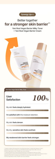 Isntree Yam Root Vegan Barrier Milky Toner 200mL – Toner and cream combined-use satisfaction study