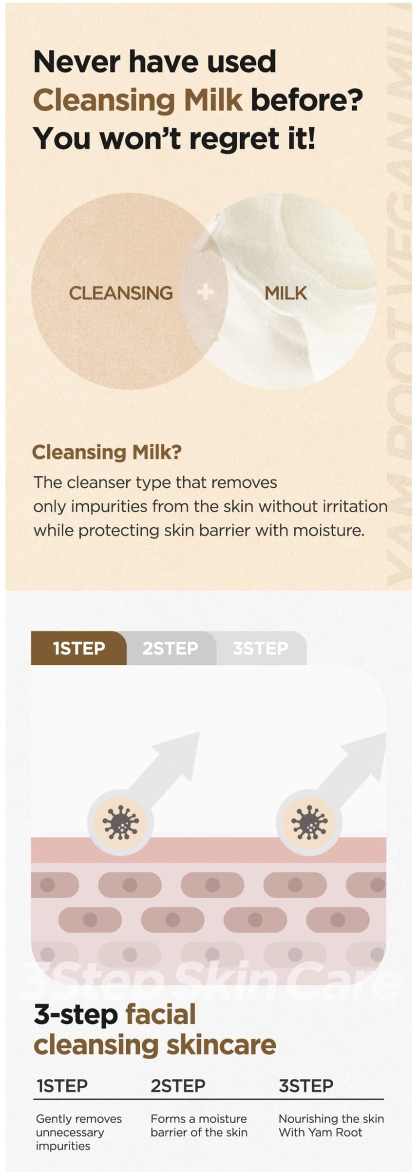 Isntree Yam Root Vegan Milk Cleanser 220mL – How cleansing milk removes makeup