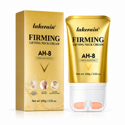 LAKERAIN AH-8 Firming Lifting Neck Cream 100g with dual roller applicator and carton on white