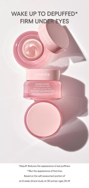 LANEIGE Bouncy & Firm Eye Sleeping Mask: depuffed, firm under-eyes with manufacturer study qualifications
