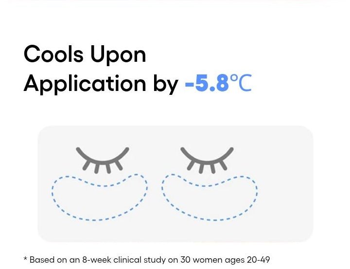 LANEIGE Bouncy & Firm Eye Sleeping Mask: cooling study manufacturer information