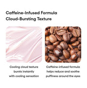 LANEIGE Bouncy & Firm Eye Sleeping Mask: caffeine cloud texture manufacturer information