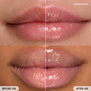 LANEIGE Lip Glowy Balm Vanilla before and after