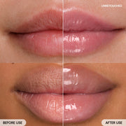 LANEIGE Lip Glowy Balm Sweet Candy before and after