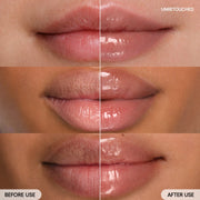 LANEIGE Lip Glowy Balm Mango before and after