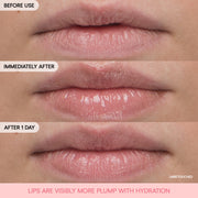 LANEIGE Bouncy & Firm Lip Treatment hydration before and after