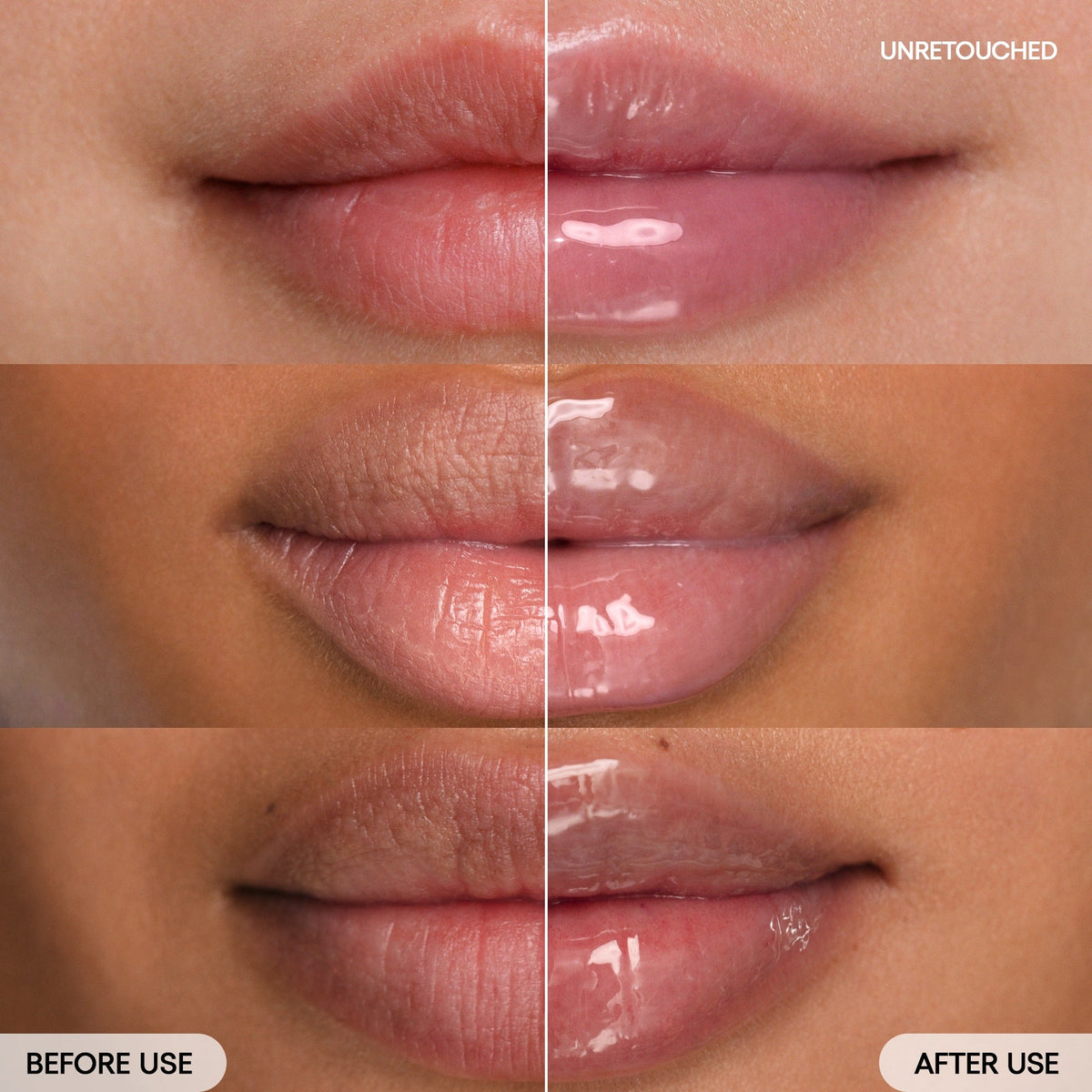 LANEIGE Lip Sleeping Mask Sweet Candy before and after