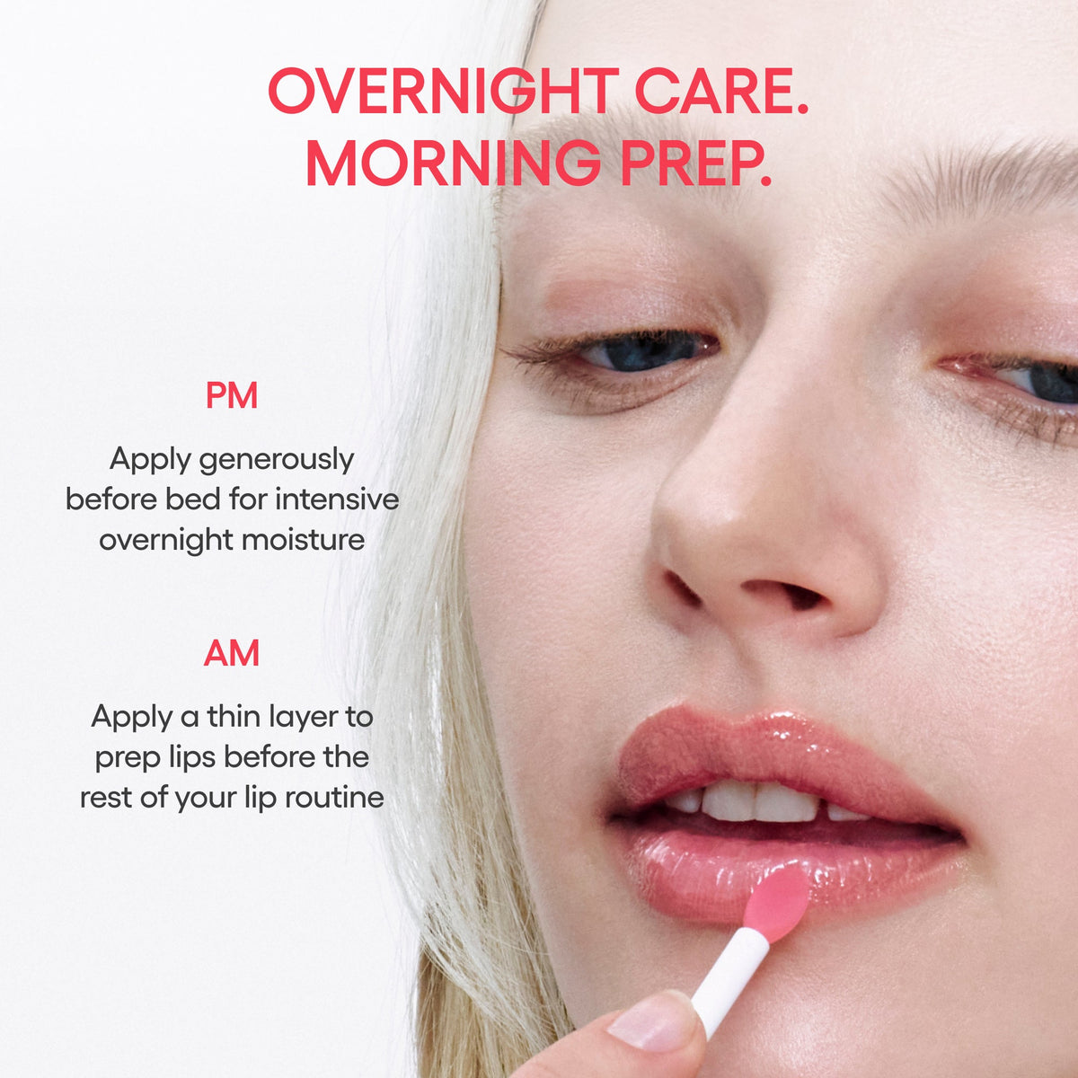 LANEIGE Lip Sleeping Mask night and morning application