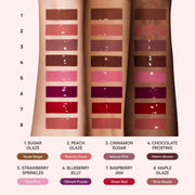 LANEIGE Glaze Craze Tinted Lip Serum shade swatches on skin tones