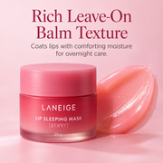 LANEIGE Lip Sleeping Mask rich leave-on balm texture
