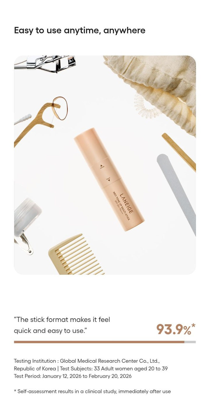 LANEIGE Neo Tone Up Multi Stick portability survey