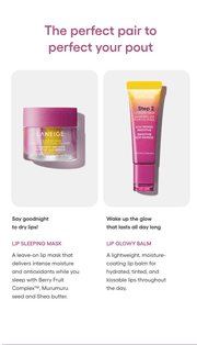 LANEIGE Lip Glowy Balm Acai Mango Smoothie: The perfect pair to perfect your pout