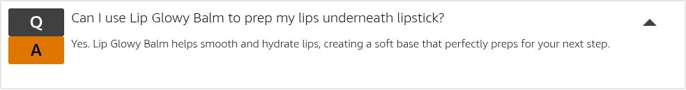 LANEIGE Lip Glowy Balm original FAQ 3: complete question and answer