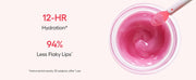 LANEIGE 12-hour hydration and 94 percent less flaky lips with instrumental study footnote