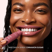 LANEIGE Glaze Craze Cinnamon Sugar shade shown on model Nneoma