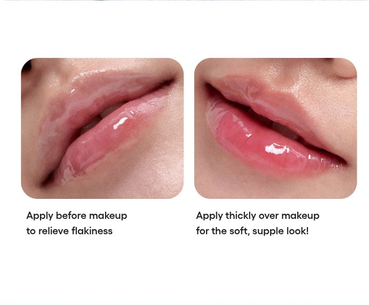 LANEIGE Lip Glowy Balm family: Apply before makeup to relieve flakiness Apply thickly over makeup for the soft, supple look!
