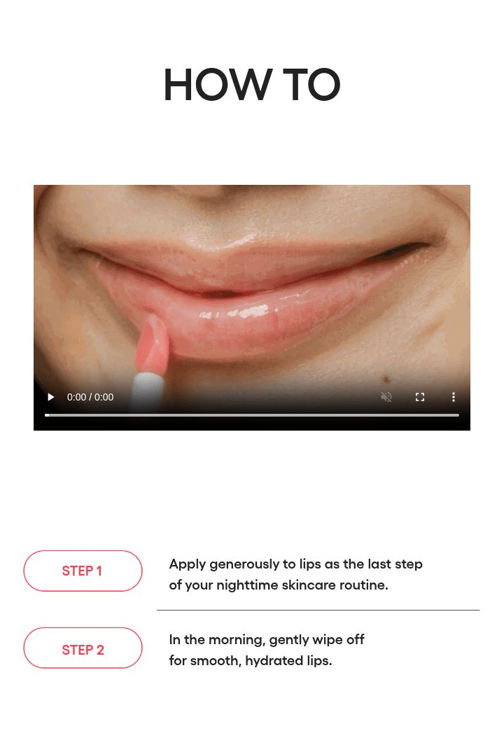 LANEIGE Lip Sleeping Mask EX family: HOW TO