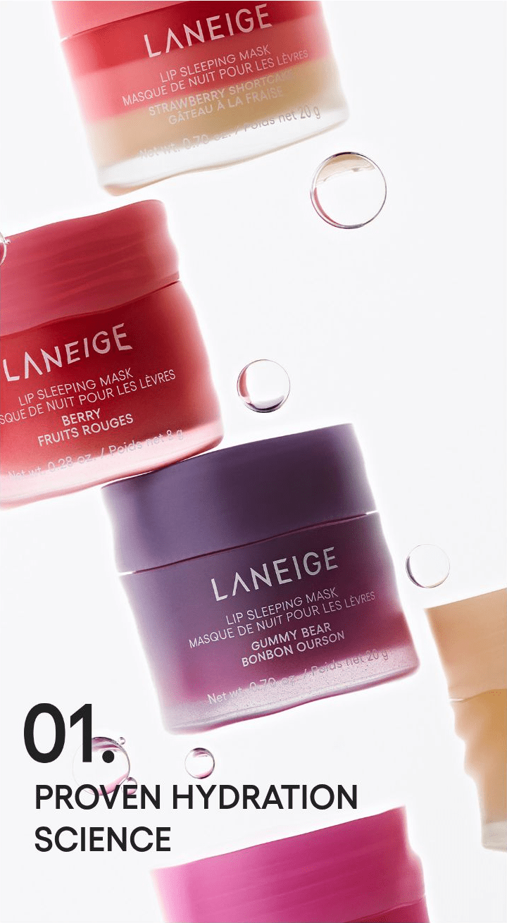 LANEIGE Lip Sleeping Mask EX family: PROVEN HYDRATION SCIENCE