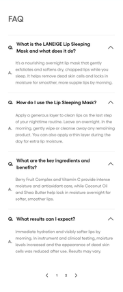 LANEIGE Lip Sleeping Mask EX original questions and answers