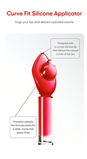 LANEIGE Flush Pop Lip Plumper curve-fit applicator guide