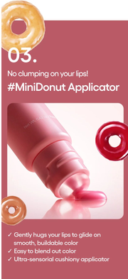 LANEIGE Glaze Craze Tinted Lip Serum point 3 mini donut applicator benefits