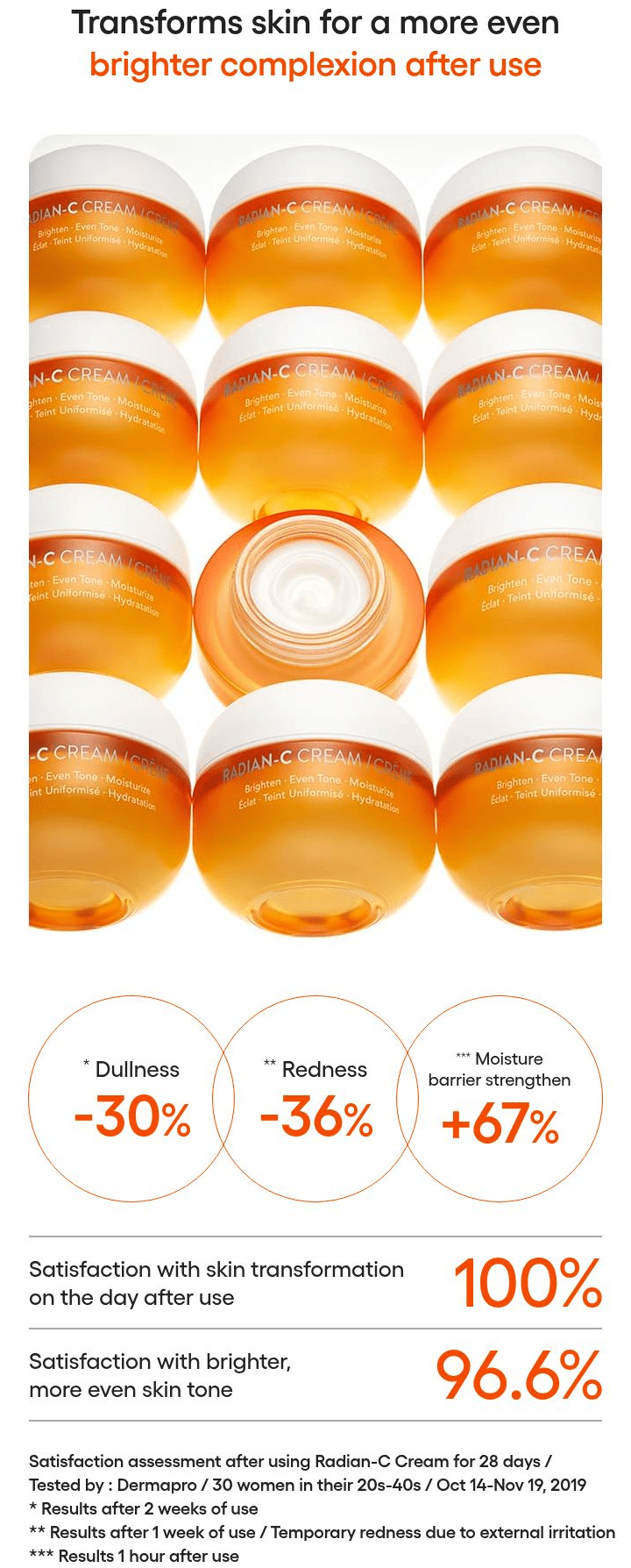 LANEIGE Radian-C Cream official informational panel 2