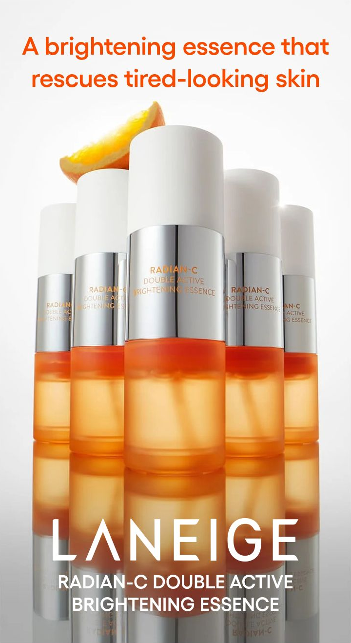 LANEIGE Radian-C Double Active Brightening Essence official informational panel 1