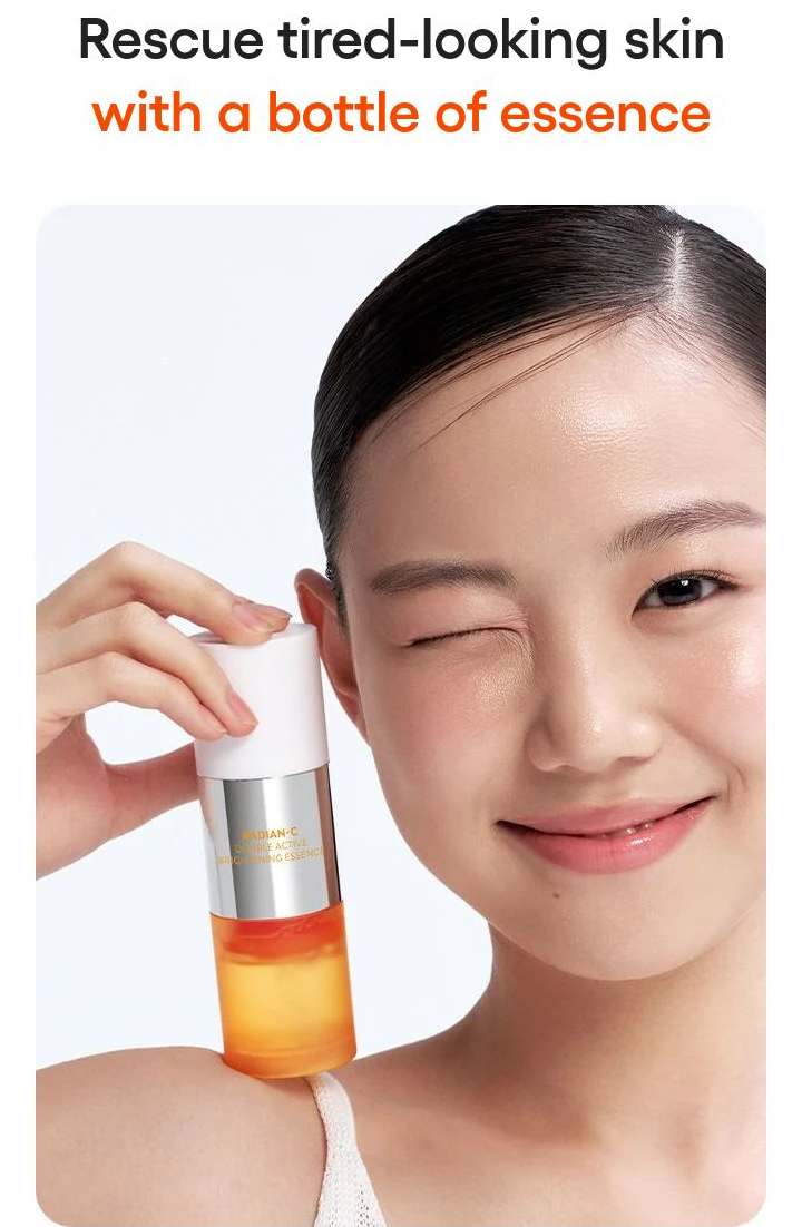 LANEIGE Radian-C Double Active Brightening Essence official informational panel 2